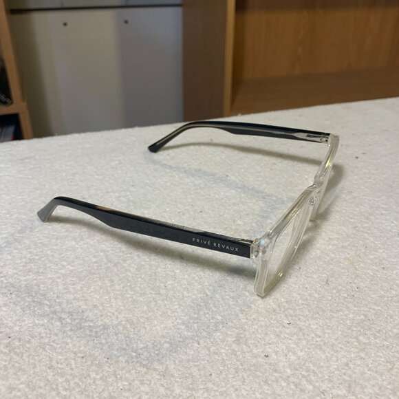 Prive Revaux Eyeglasses Black Transparent FRAMES ONLY - Picture 1 of 8